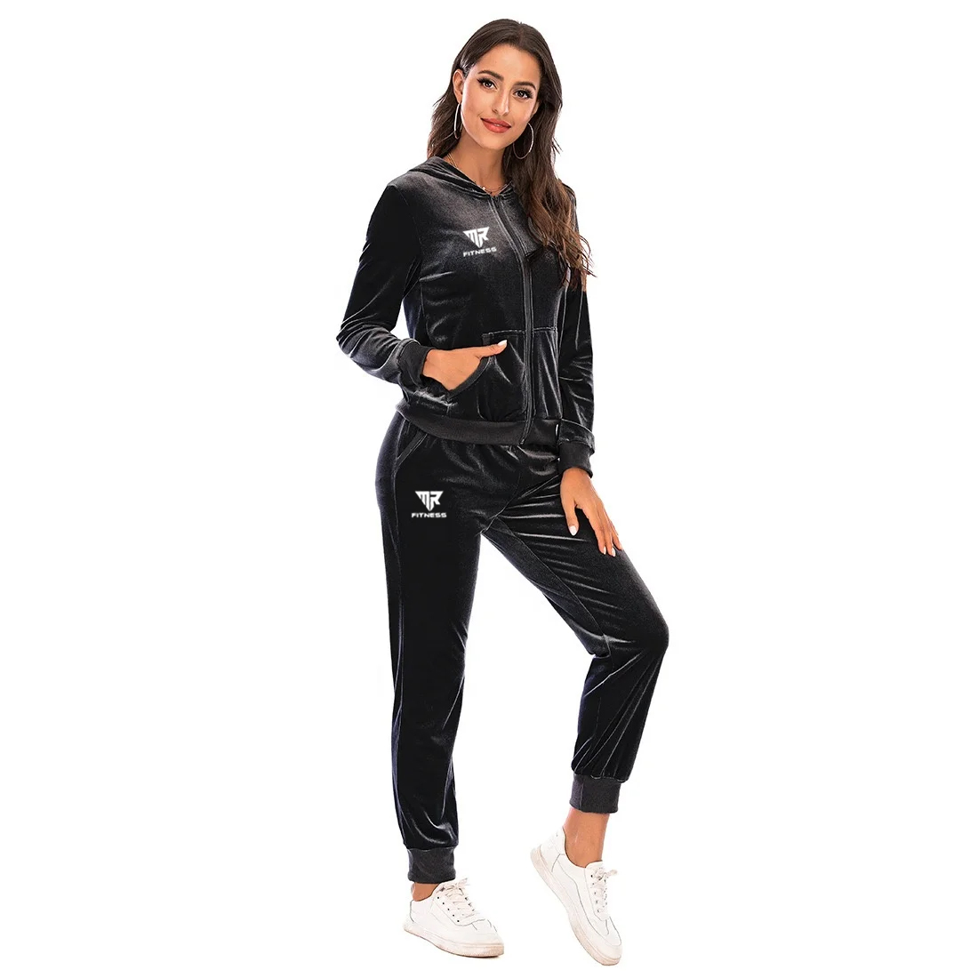 SK Mr. Fitness Women 2 Piece Set Velour.