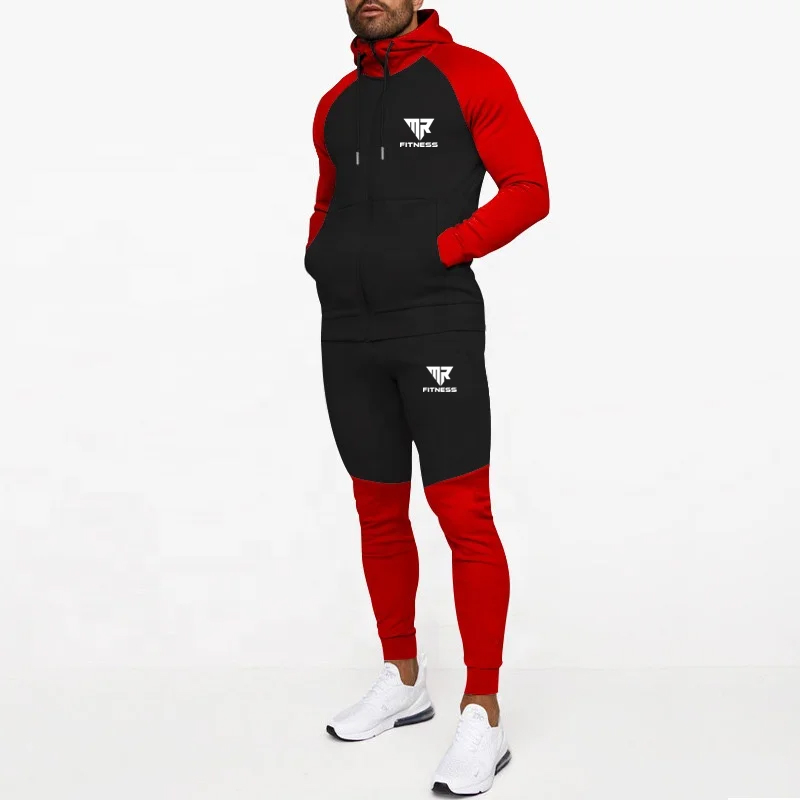 SK Mr. Fitness Men Two Piece Tracksuit Set