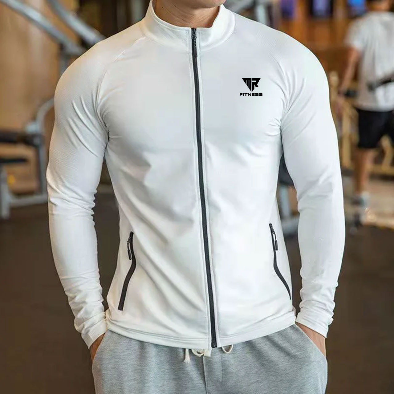 SK Mr. Fitness Men EnduraFit Performance Long Sleeve Sport Jacket