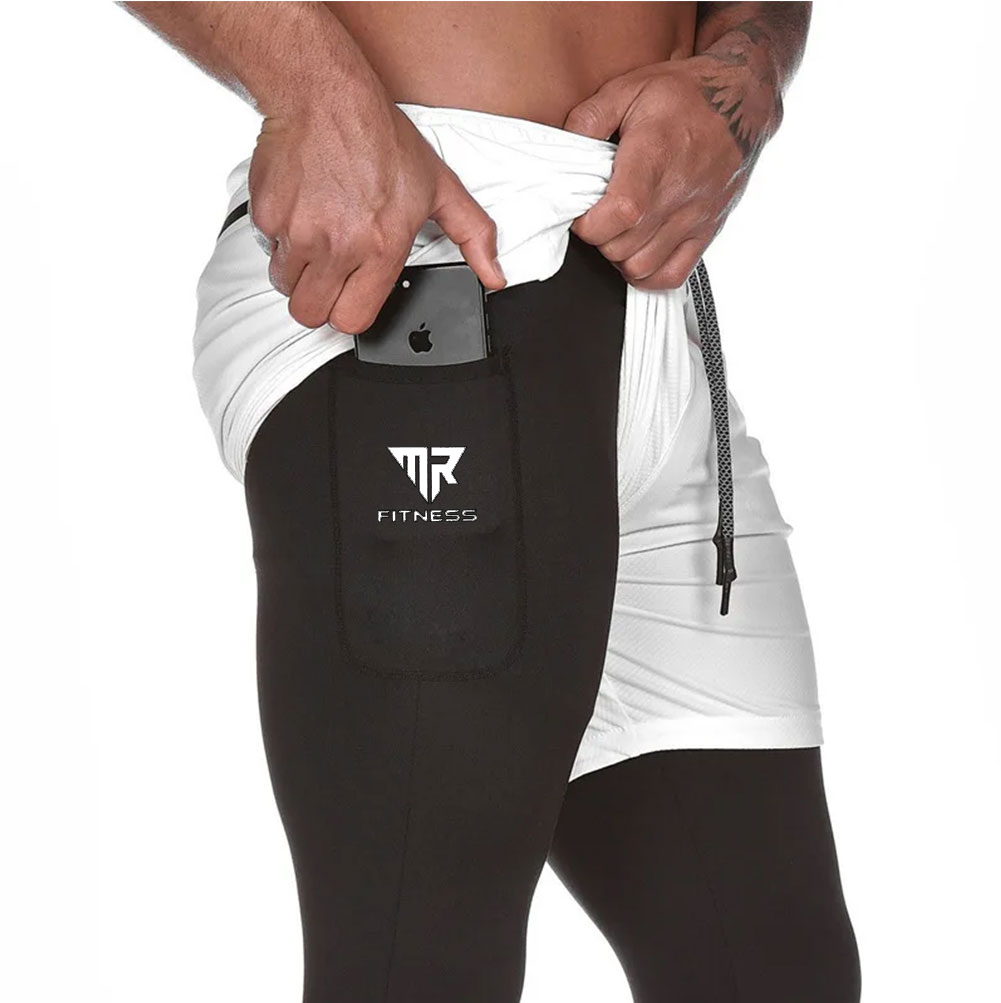 SK Mr. Fitness Men MeshMotion CompressFit Gym Shorts