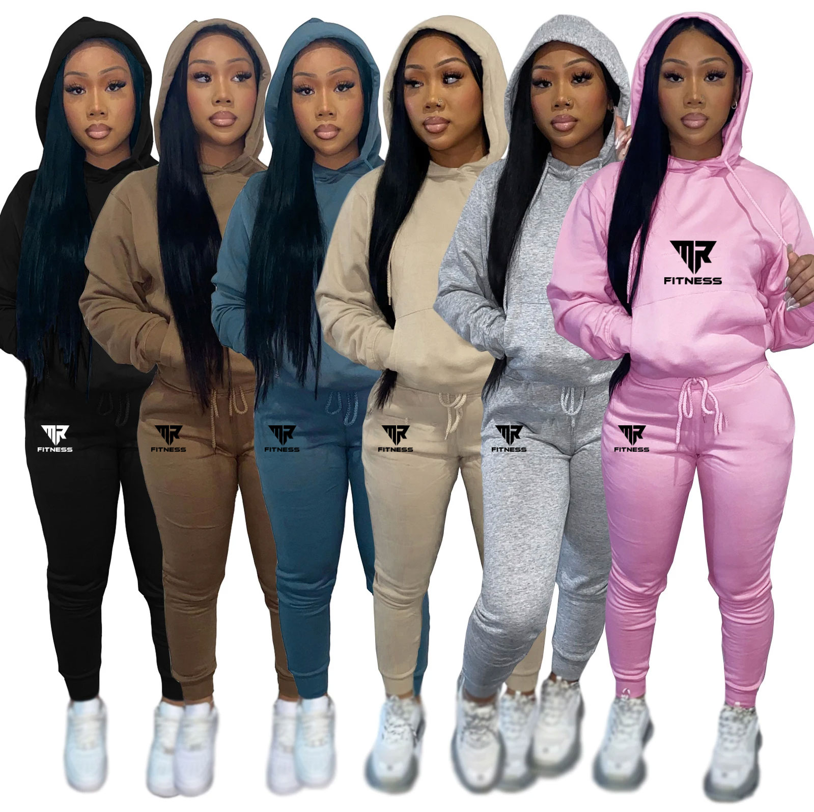 SK Mr. Fitness Women Fit Flair Hoodie Sweat suit